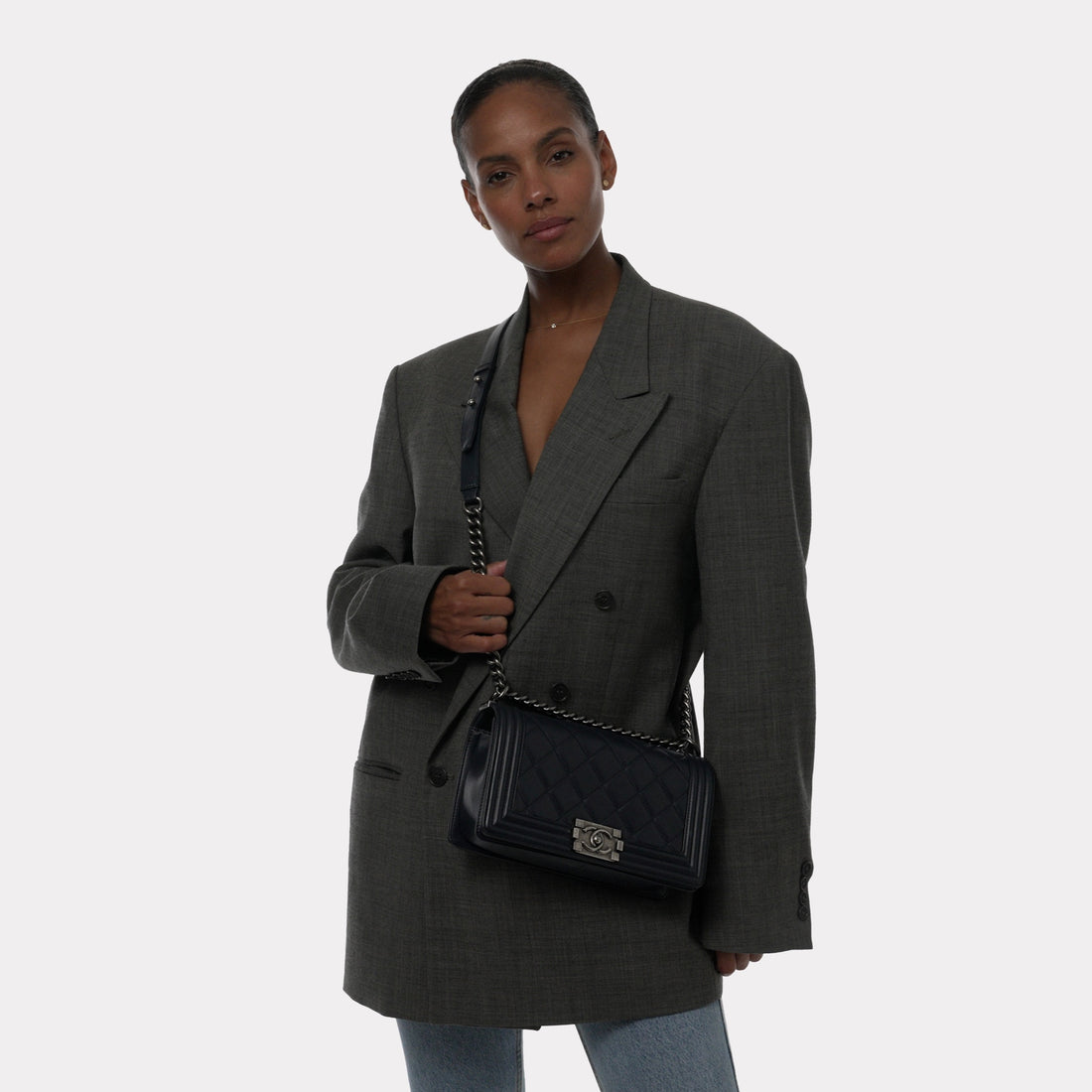 Boy Flap Bag Chevron Caviar and Calfskin Old